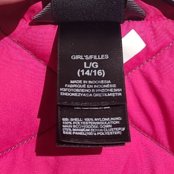 The North Face Girls 550 Fill Down Puffer Jacket Large 14-16 Dark Gray - Picture 6 of 7